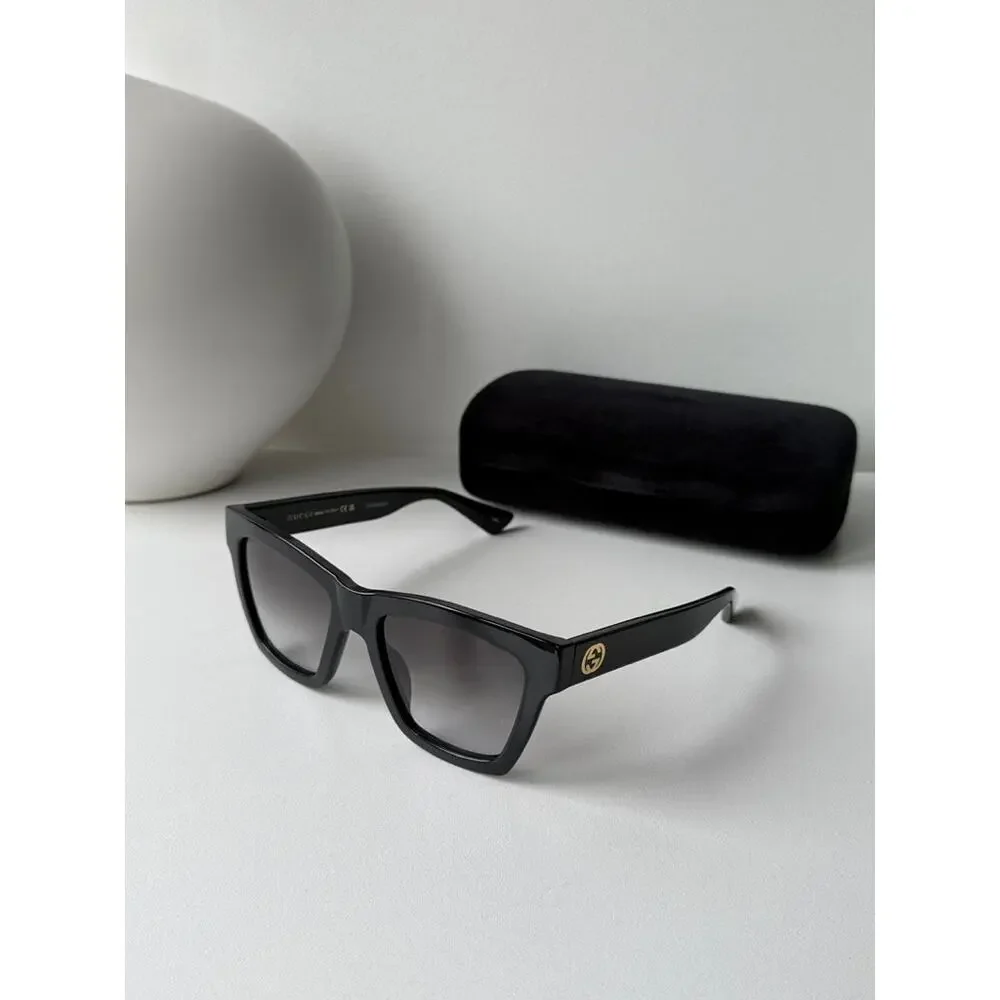 NEW Gucci GG1714S Black Cat Eye Sunglasses